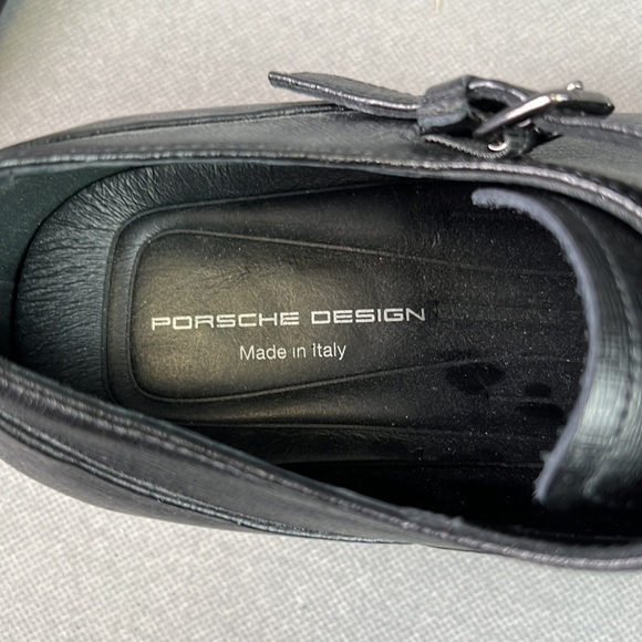 Porsche design leather double strap monk shoes, never worn. - Picture 10 of 12